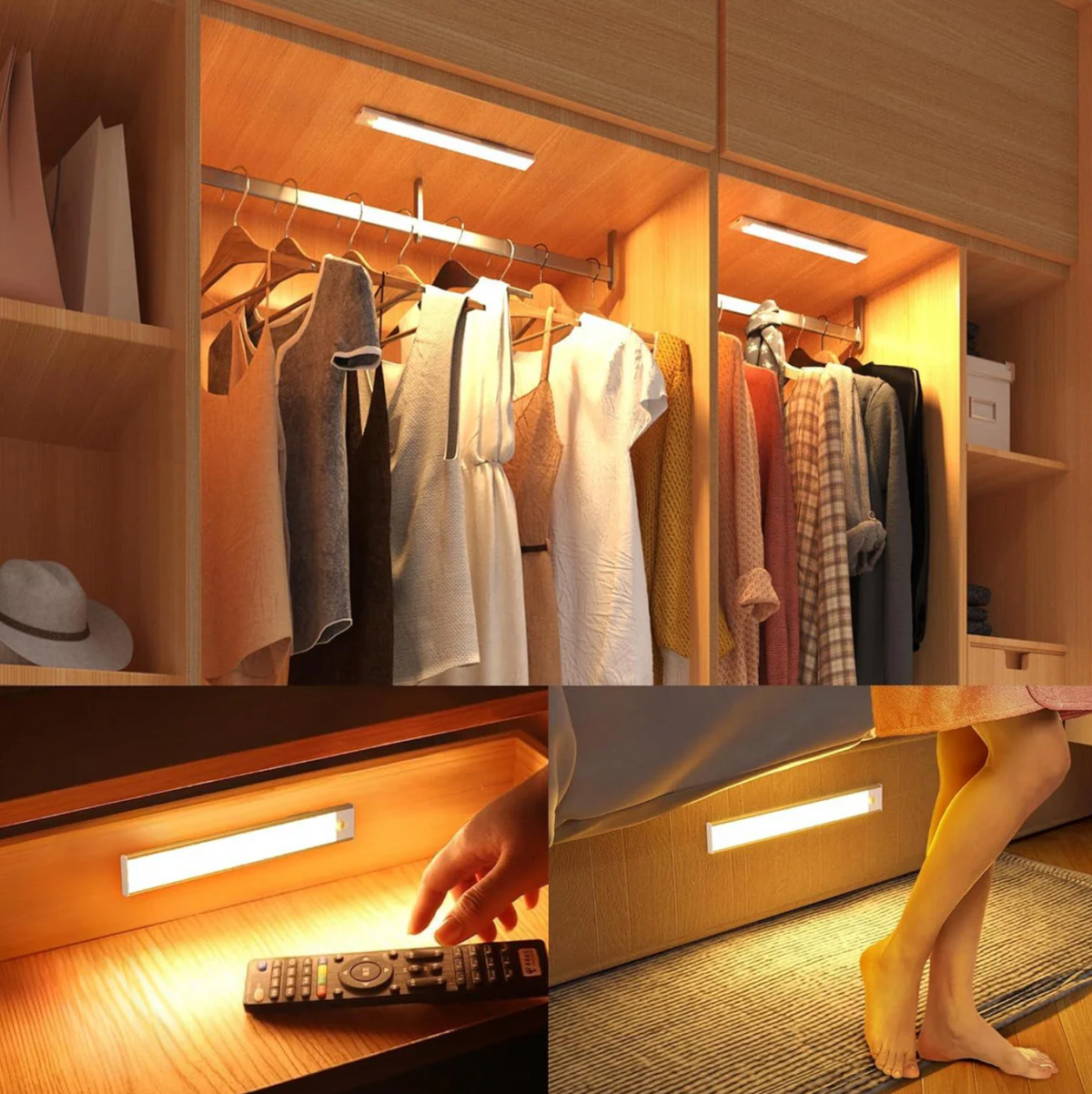 Rechargeable Under Cupboard Lights 'LumiKitchen' – Under Cabinet Kitchen Lighting – Dimmable USB