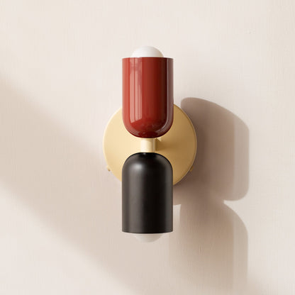 LED Wall Light with Two Heads, Up and Down Light 'Orion', Nordic Design Wall Lamp, Bedroom and Living Room