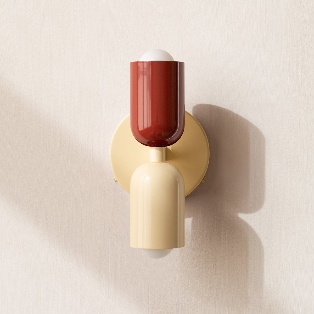 LED Wall Light with Two Heads, Up and Down Light 'Orion', Nordic Design Wall Lamp, Bedroom and Living Room