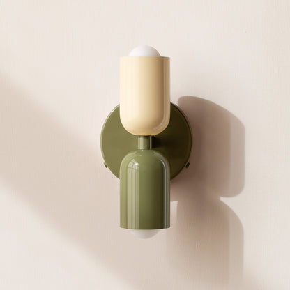 LED Wall Light with Two Heads, Up and Down Light 'Orion', Nordic Design Wall Lamp, Bedroom and Living Room