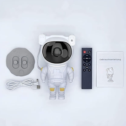 Astronaut projector lamp with remote control, base, cable and manual