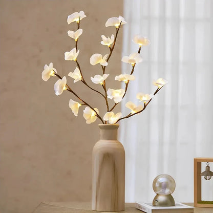LED Lighted Branches 'NatureLight' - Battery Operated Willow, Olive, Rose & Orchid Light Branches - Bendable Decorative Twig Lights