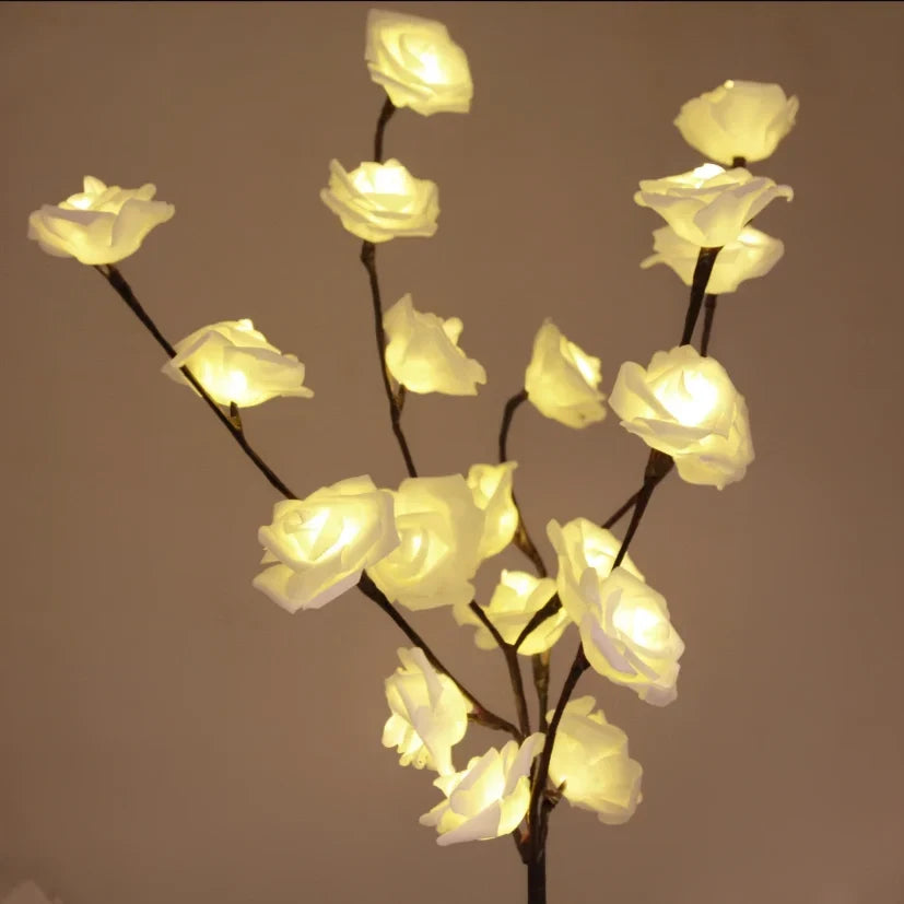 LED Lighted Branches 'NatureLight' - Battery Operated Willow, Olive, Rose & Orchid Light Branches - Bendable Decorative Twig Lights