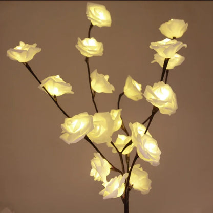 LED Lighted Branches 'NatureLight' - Battery Operated Willow, Olive, Rose & Orchid Light Branches - Bendable Decorative Twig Lights