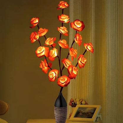 LED Lighted Branches 'NatureLight' - Battery Operated Willow, Olive, Rose & Orchid Light Branches - Bendable Decorative Twig Lights