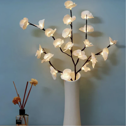 LED Lighted Branches 'NatureLight' - Battery Operated Willow, Olive, Rose & Orchid Light Branches - Bendable Decorative Twig Lights
