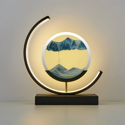 Moving Sand Art LED Table Lamp 'SandCalm' – Dimmable Ambient Mood Light
