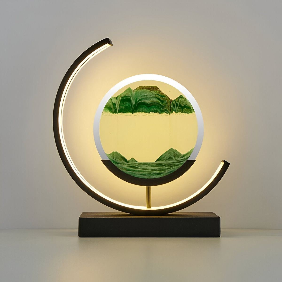 Moving Sand Art LED Table Lamp 'SandCalm' – Dimmable Ambient Mood Light