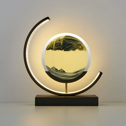 Moving Sand Art LED Table Lamp 'SandCalm' – Dimmable Ambient Mood Light