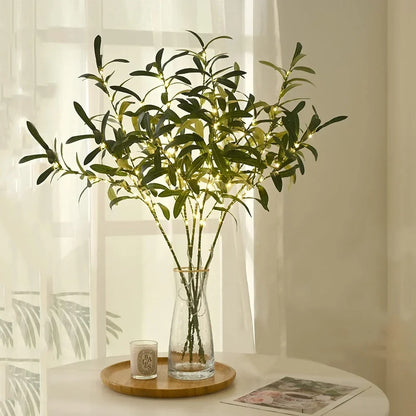 LED Lighted Branches 'NatureLight' - Battery Operated Willow, Olive, Rose & Orchid Light Branches - Bendable Decorative Twig Lights