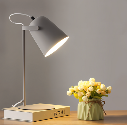 Macaron desk lamp in grey