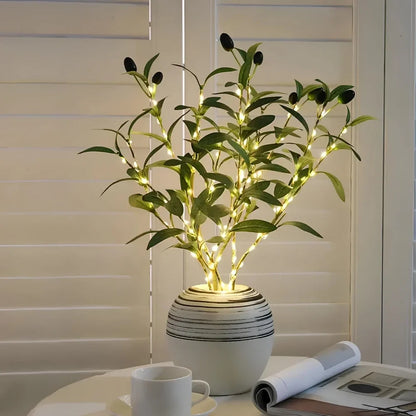 LED Lighted Branches 'NatureLight' - Battery Operated Willow, Olive, Rose & Orchid Light Branches - Bendable Decorative Twig Lights