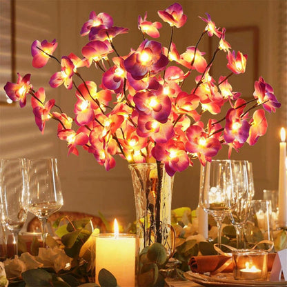 LED Lighted Branches 'NatureLight' - Battery Operated Willow, Olive, Rose & Orchid Light Branches - Bendable Decorative Twig Lights