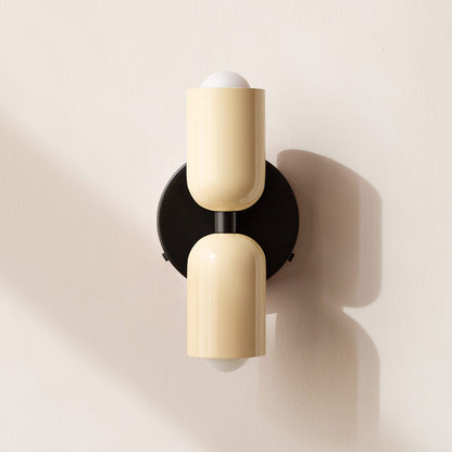 LED Wall Light with Two Heads, Up and Down Light 'Orion', Nordic Design Wall Lamp, Bedroom and Living Room
