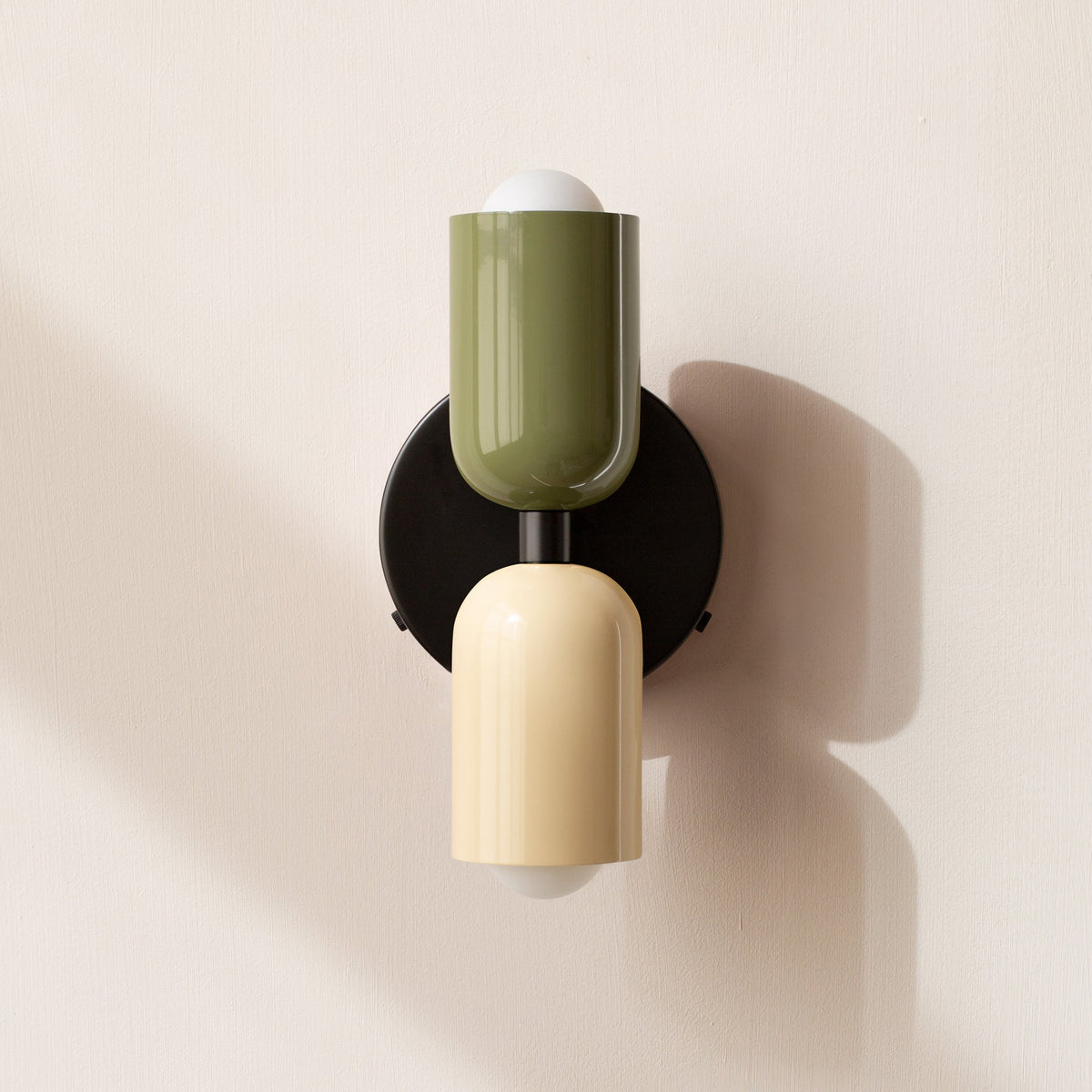 LED Wall Light with Two Heads, Up and Down Light 'Orion', Nordic Design Wall Lamp, Bedroom and Living Room