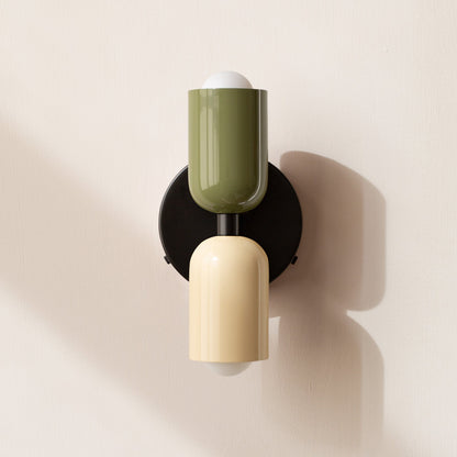 LED Wall Light with Two Heads, Up and Down Light 'Orion', Nordic Design Wall Lamp, Bedroom and Living Room