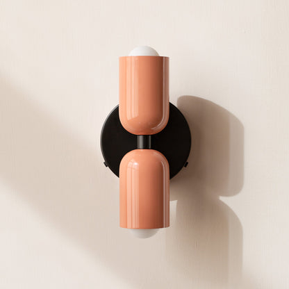 LED Wall Light with Two Heads, Up and Down Light 'Orion', Nordic Design Wall Lamp, Bedroom and Living Room