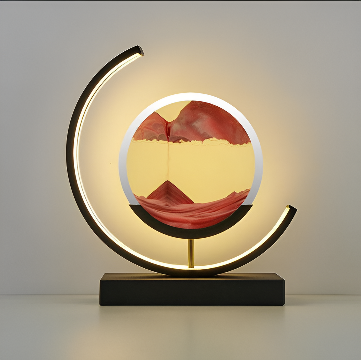 Moving Sand Art LED Table Lamp 'SandCalm' – Dimmable Ambient Mood Light
