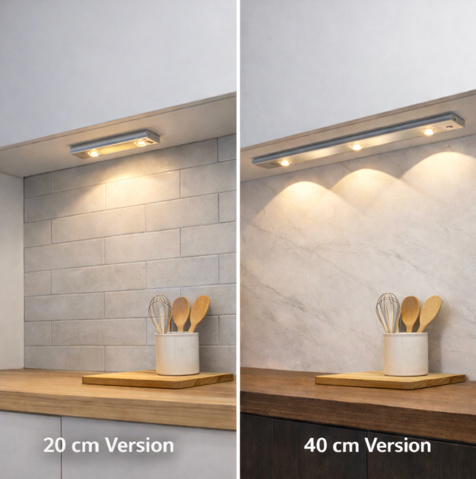 Rechargeable LED Under Cabinet Light 'KitchenGlow' - with Motion Sensor – Cordless & Dimmable