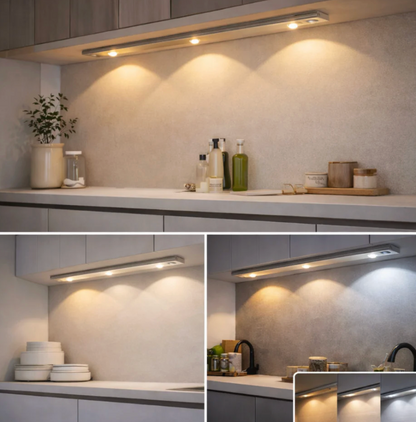 Rechargeable LED Under Cabinet Light 'KitchenGlow' - with Motion Sensor – Cordless & Dimmable