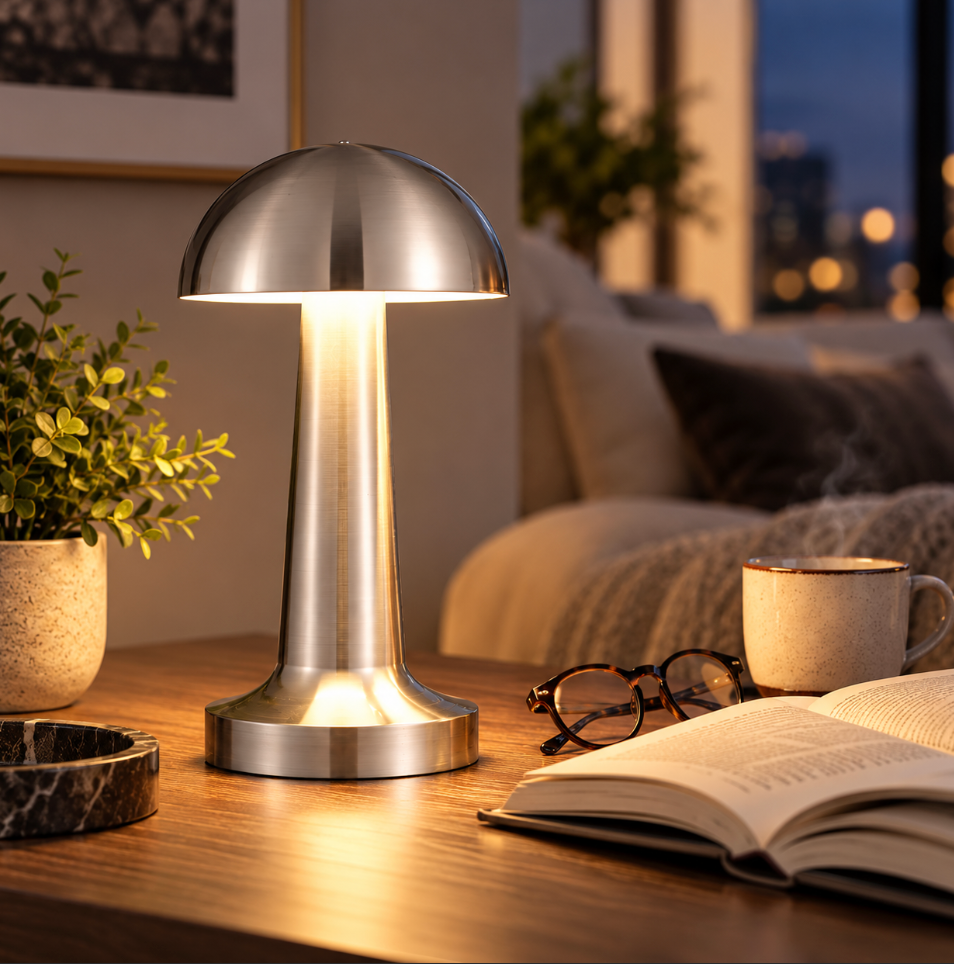 LumiGlow | Cordless Rechargeable LED Table Lamp – Dimmable Touch Bedside & Reading Lamp
