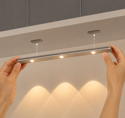 Rechargeable LED Under Cabinet Light 'KitchenGlow' - with Motion Sensor – Cordless & Dimmable