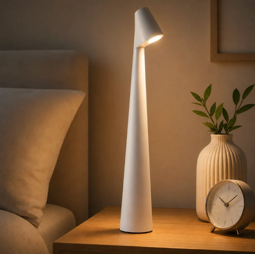 LumiNord cordless LED table lamp in white
