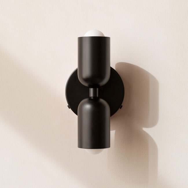 LED Wall Light with Two Heads, Up and Down Light 'Orion', Nordic Design Wall Lamp, Bedroom and Living Room